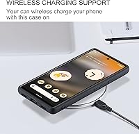 Vista 8 de Funda para Google Pixel 7A, cartera magnética desmontable con ranura para efectivo, soporte de carga inalámbrica, función atril compatible con Negro