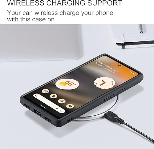 Miniatura 8 de Funda para Google Pixel 7A, cartera magnética desmontable con ranura para efectivo, soporte de carga inalámbrica, función atril compatible con