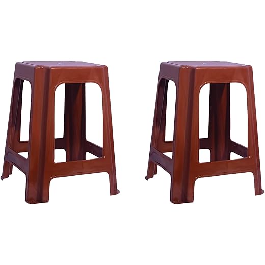 Nilkamal Stackable Plastic Stool Set of 2