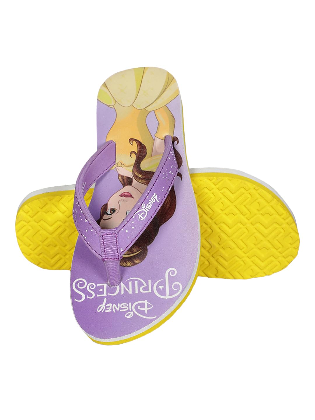 Kidsville Chanclas estampadas para niños y niñas, color morado cielo