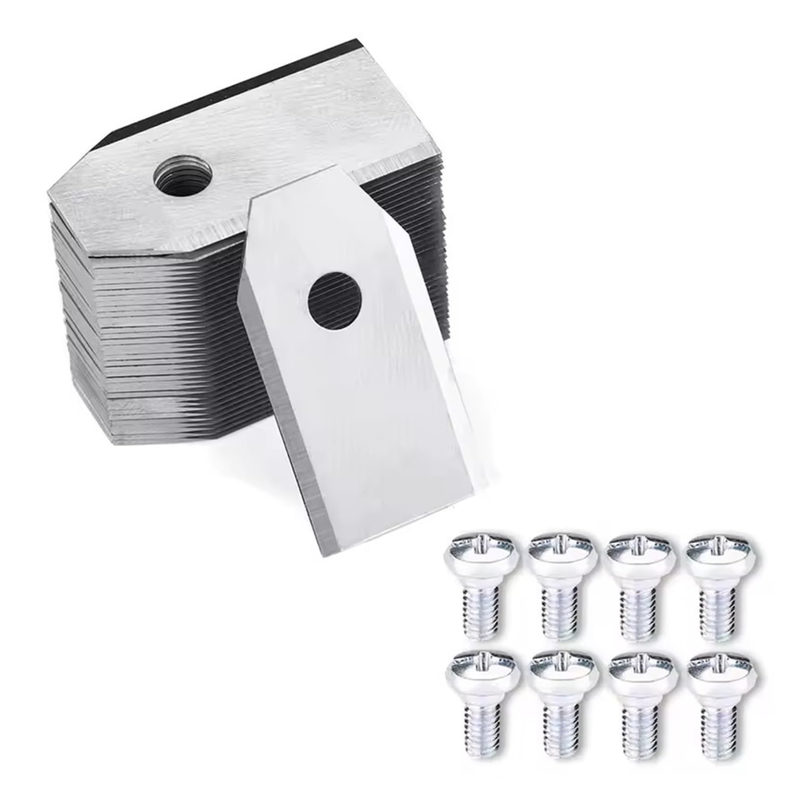 Compatibile Con Le Lame Di Ricambio for Tosaerba Segway Navimow Smart | Kit lama da taglio for tosaerba in acciaio inossidabile da 30 pezzi con viti 35x18x0,9 mm(Sliver)