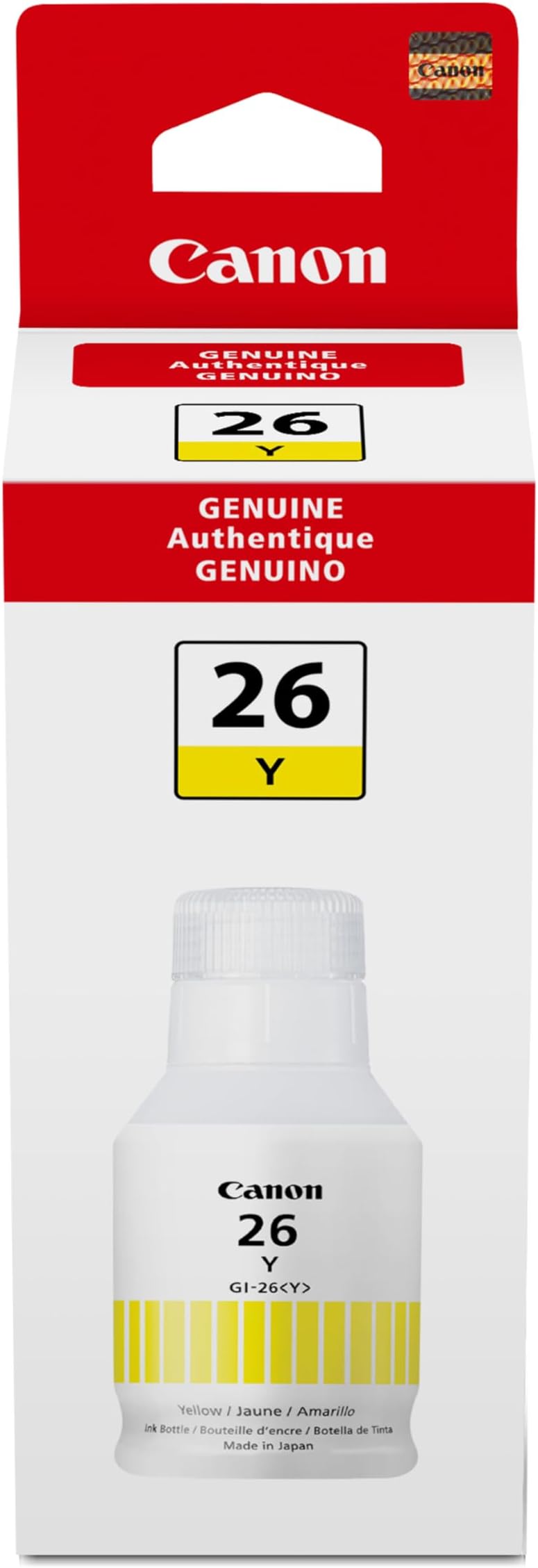 GI-26 Yellow Ink Bottle, Compatible to GX7020 and GX6020 Supertank Printers