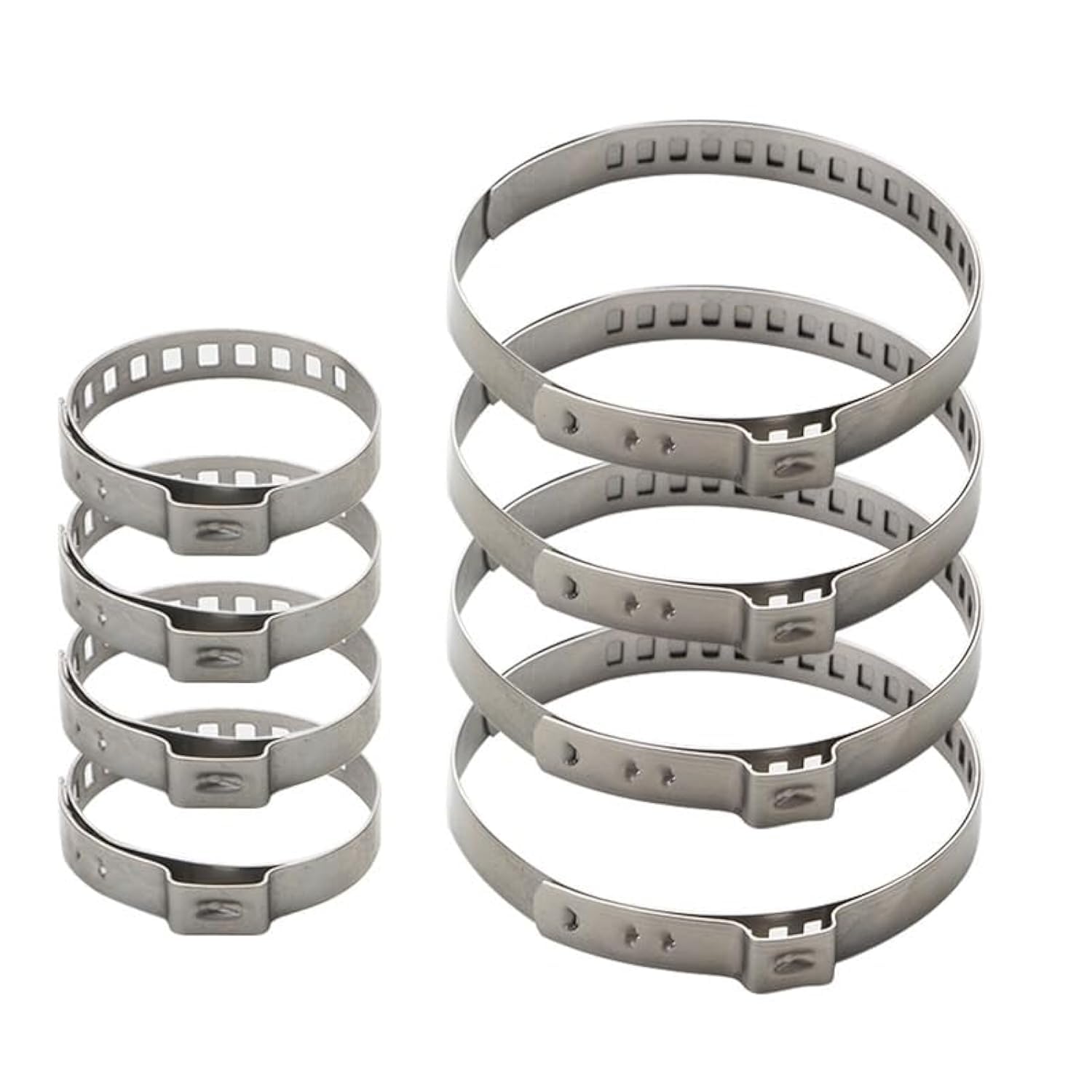 THE WHITE SHOP 4pcs Boot Clamps - Stainless Steel Drive Shaft Inner Axle joint Boot Band Kit