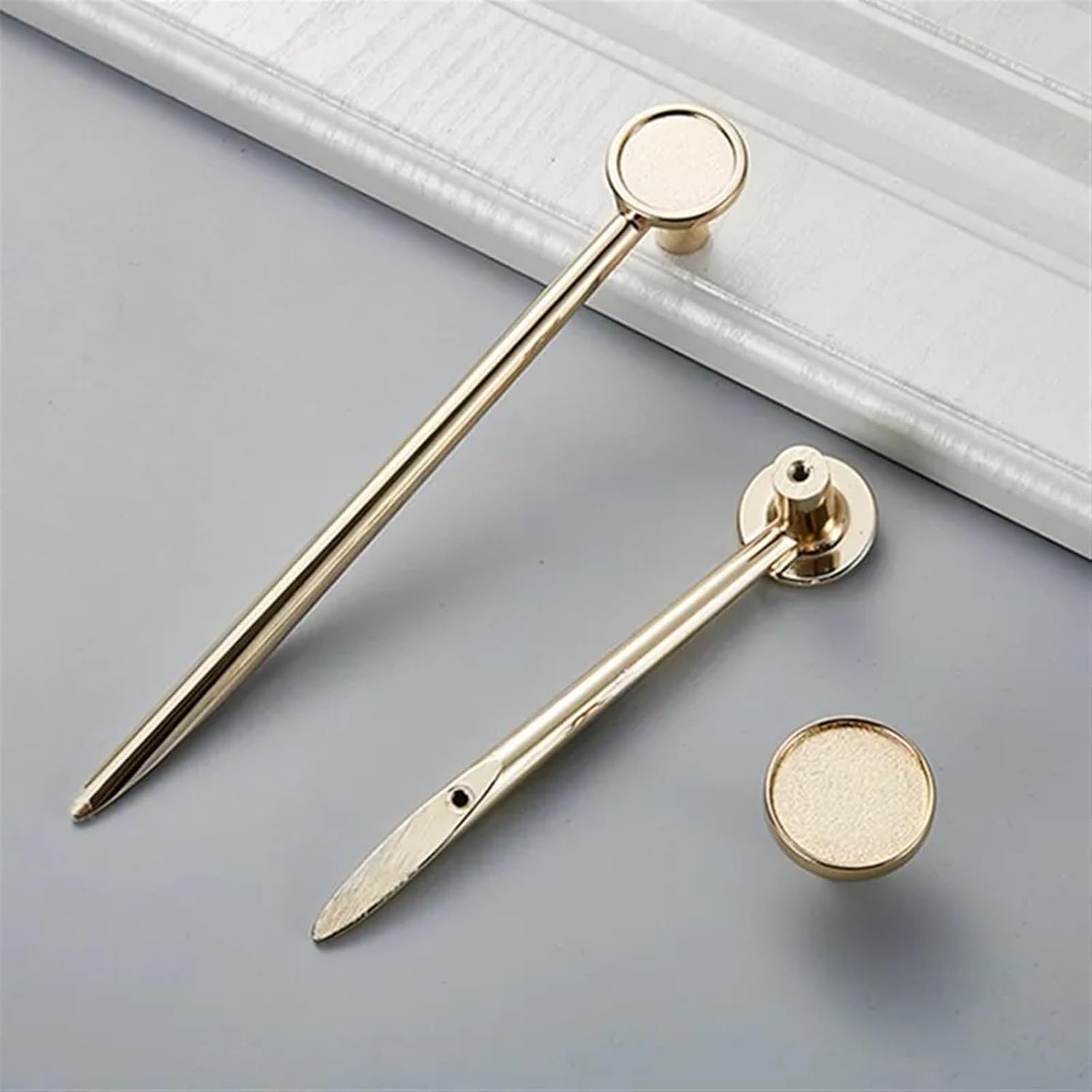 Light Luxury Bright Gold Drawer Handles Zinc Alloy Kitchen Cabinet Door Handles Pearl Grey Furniture Handle Hardware 1Pcs (Color : Pearl Grey 128mm)