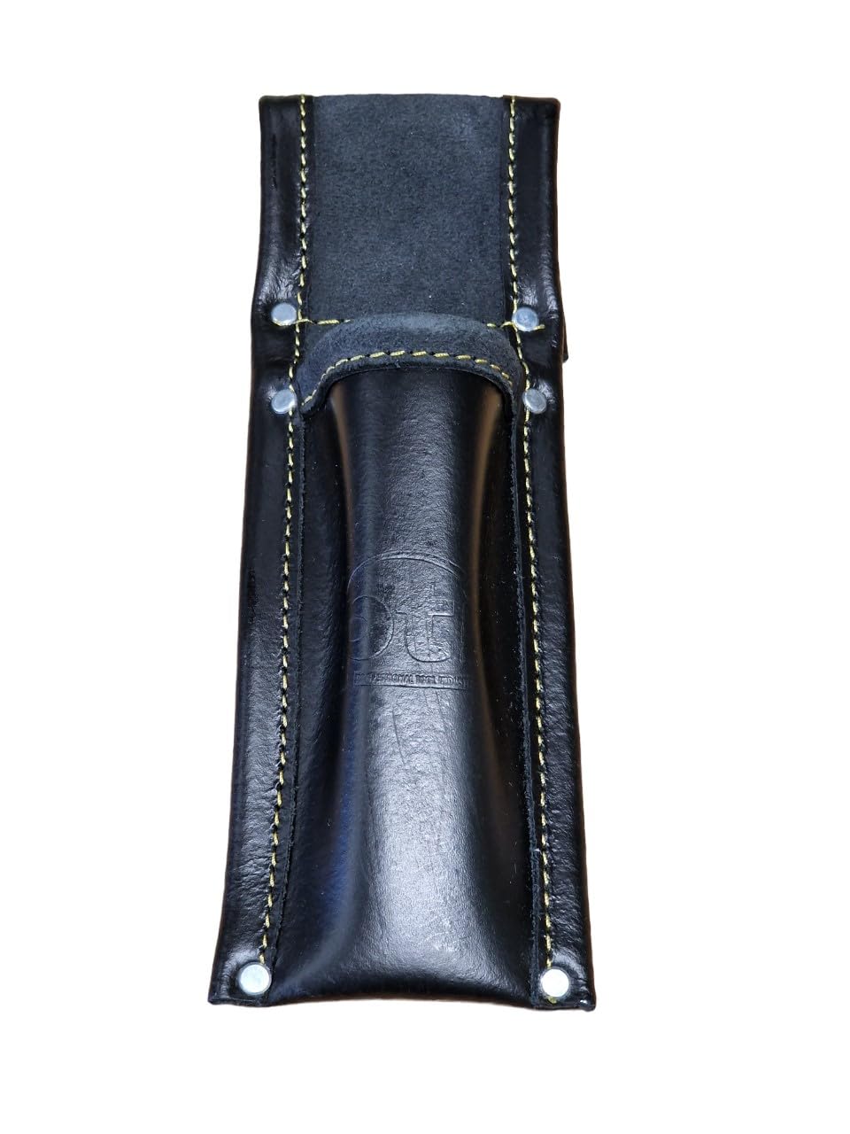 Pti Black Leather Spirit Level Holder Pouch Pocket Premium Scaffolding Tool Belt, Holster