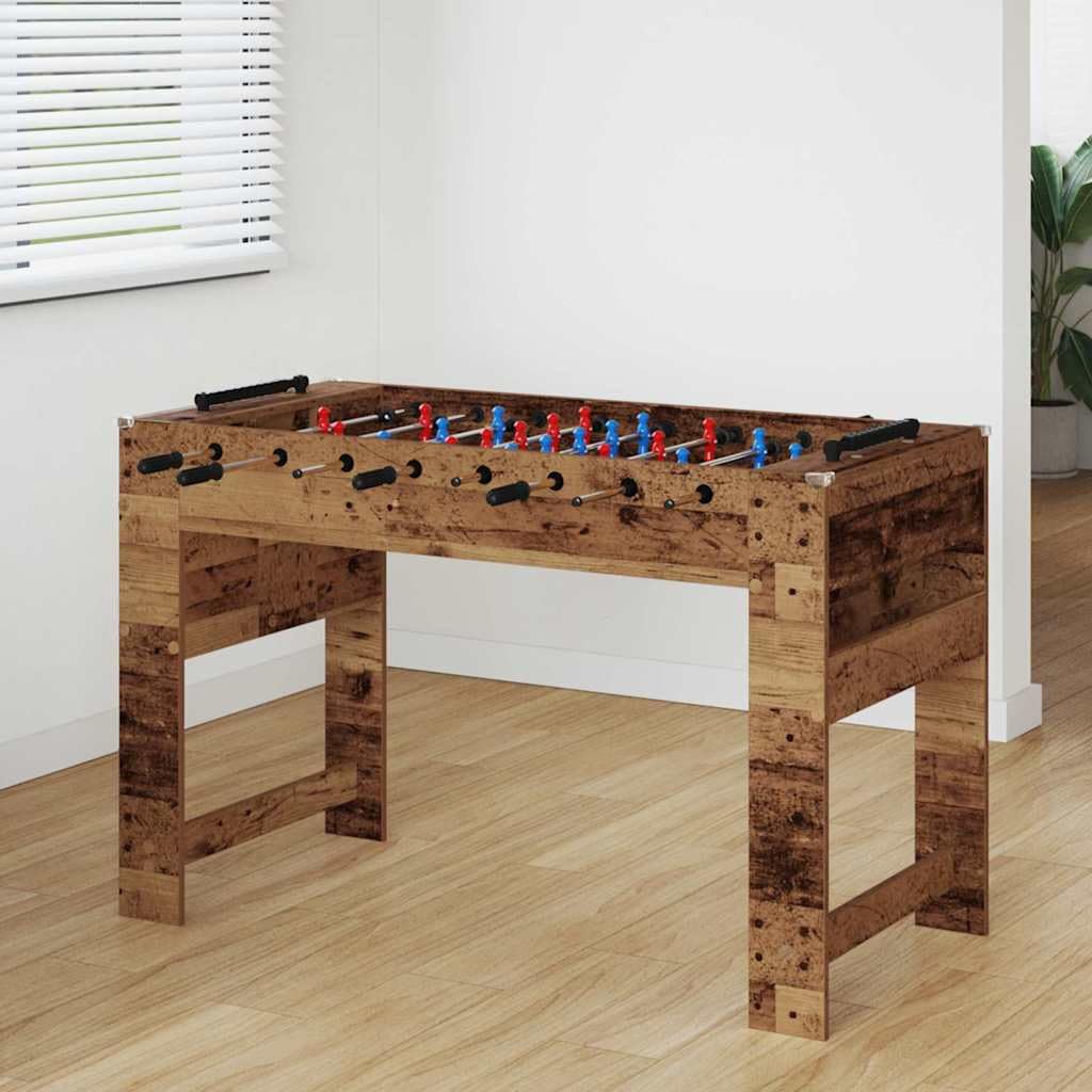 Genérico Mesa de Futbolín Madera Vieja 125 x 60,5 x 80 cm,Deportes,Juegos de Interior,Futbolín,Mesas de futbolín-858891