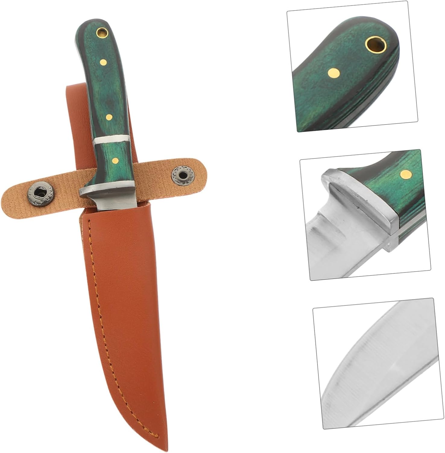 UKCOCO Small Cleaver Stainless Steel with Ergonomic Handle for Meat Cutting