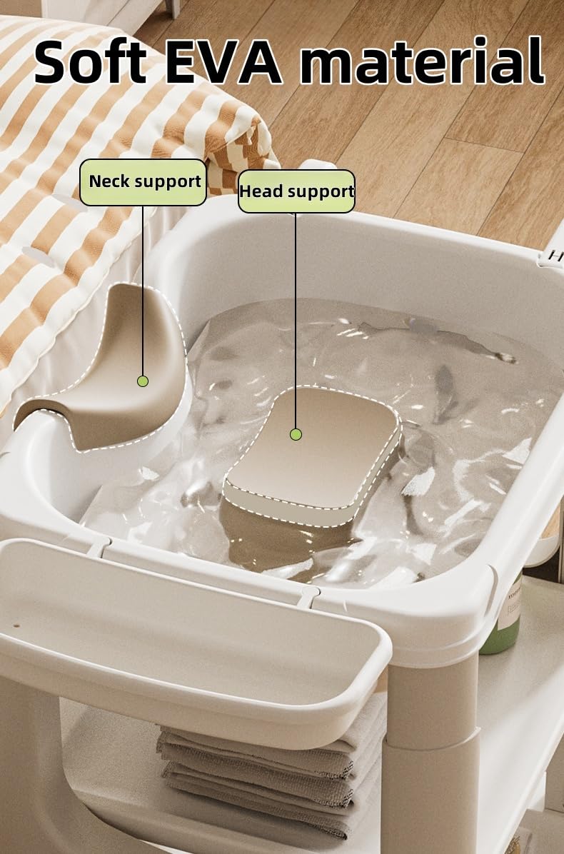 Portable Hair Washing Basin for Bedridden - Shampoo Bowl Basin at Home for the Elderly, Portable Hair Washing Station for Pregnant Women, Kids, Disabled, Injured, Seniors and Disabled Patients in Bed