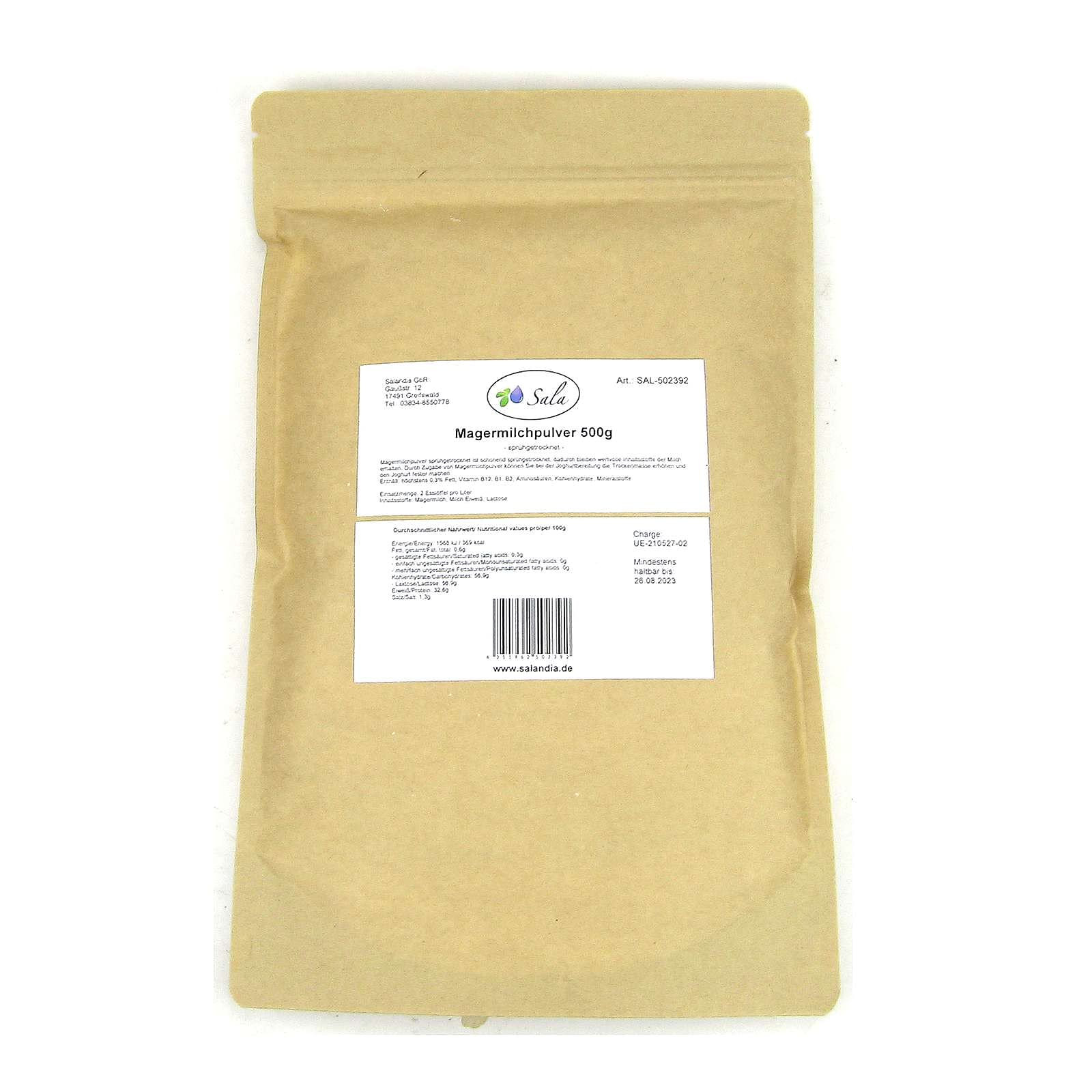 Sala de leche desnatada en polvo LOW HEAT Bolsa 500 g