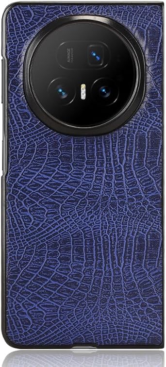 Drop Protection Case Compatible with Honor Magic V5,PU Leather + Rigid PC Ultra Slim Phone Case Compatible with Honor Magic V5 Case Cover Blue