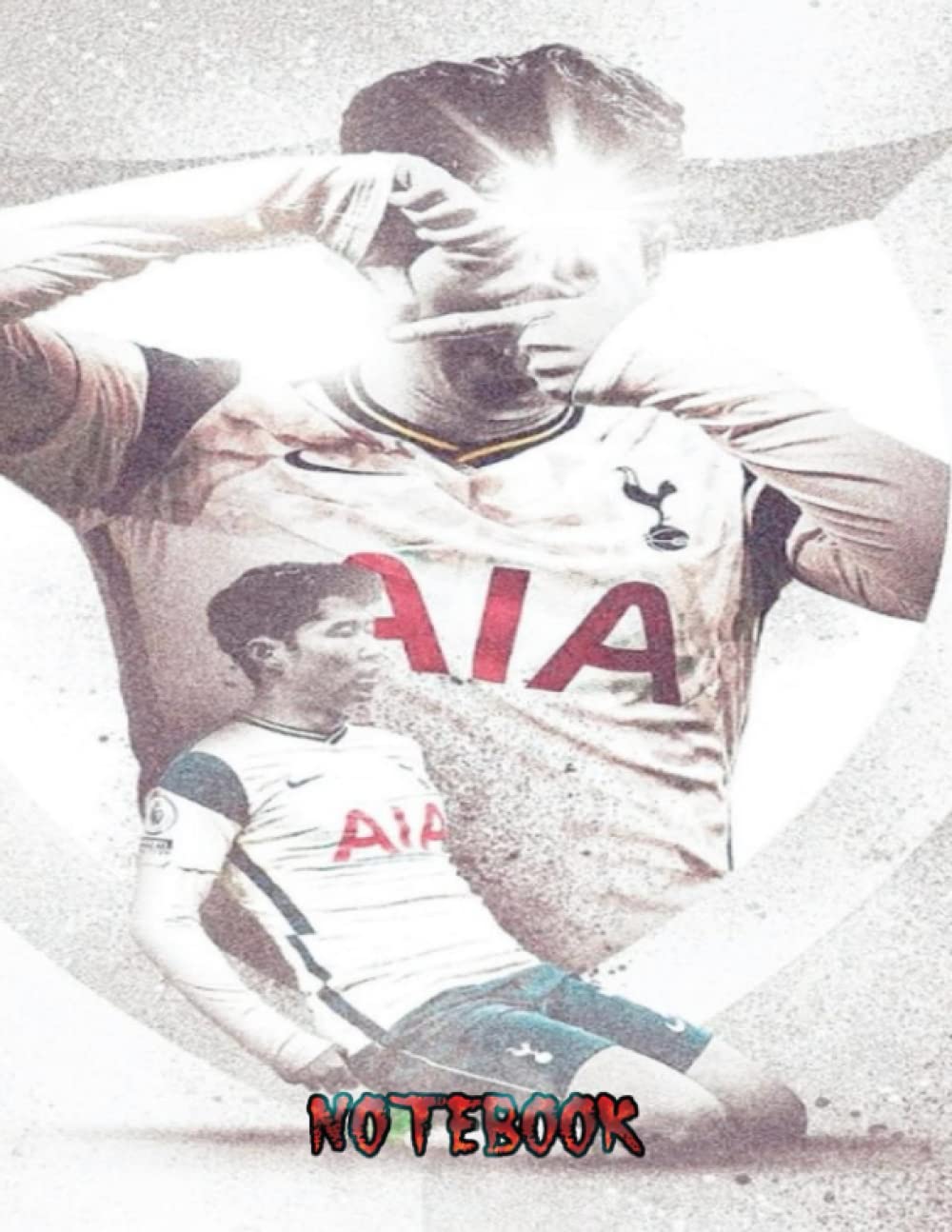 Notebook : Son Heung-min Blank Lined Notebook Size 8.5x11, Christmas, Thankgiving Notebook and Birthday Gifts for Girls, Boys and Kids #128