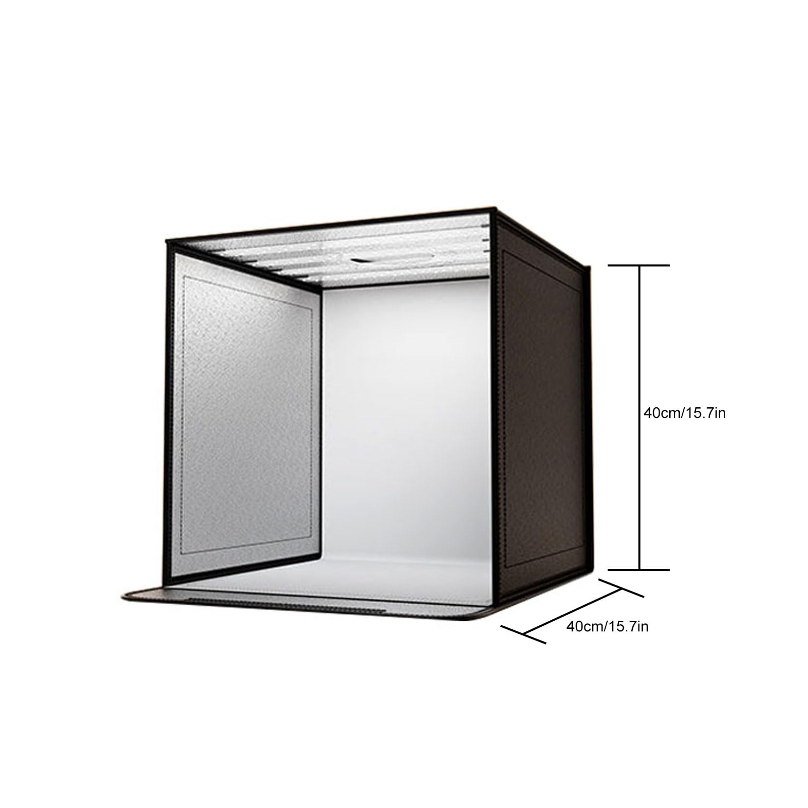Caisson Lumineux Photo Portable, Mini Tente de Studio Pliante avec 72 LED 10 Niveaux de luminosité 3000K-6000K pour la Photographie de Produits Cosmétiques de Bijoux 15,7x1