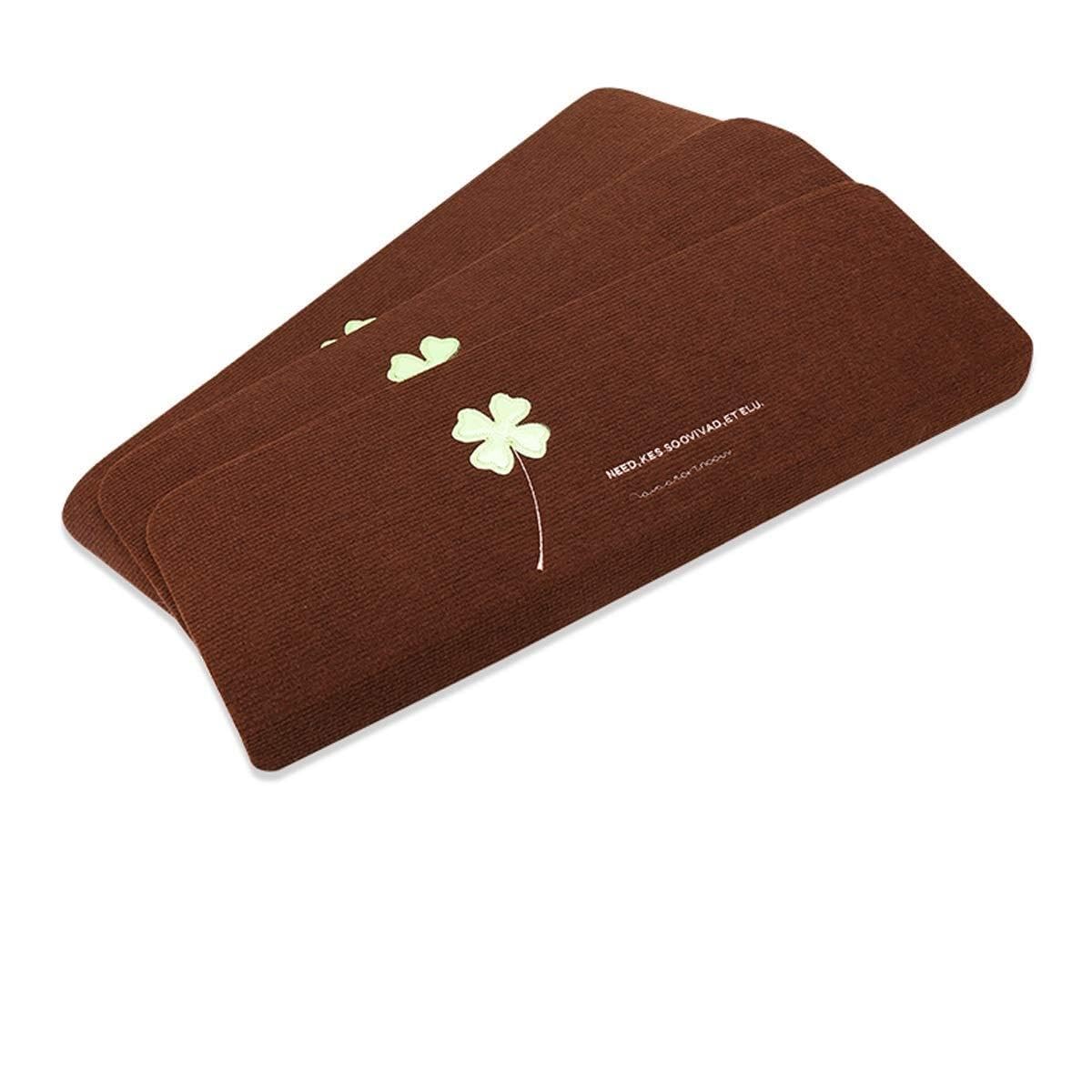 Alfombra de la Escalera, Huella de peldaño Mats Autoadhesivo Huellas de peldaño Rug/esteras de la Alfombra no del resbalón rectángulo (55 x 21,5 cm) (Color : Brown*5)