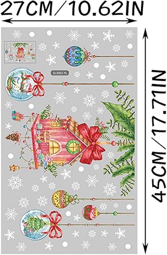 Miniatura 4 de Christmas Stickers Shopping Mall Window Stickers Children's Room Stickers Wall Stickers Set Christmas Decoration Christmas Decorations for Office