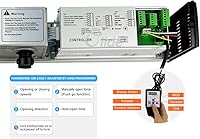 Vista 7 de Olideauto Abridor de puerta giratoria automático negro Olide-120B con 2 botones de presión delgados con cable Olide-515