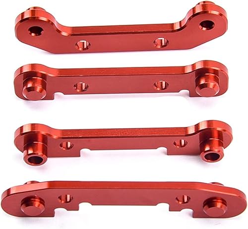 Aleación reforzada brazo oscilante para WLtoys 144001 144002 WLtoys 124016 124017 124018 124019 actualizaciones piezas (rojo)