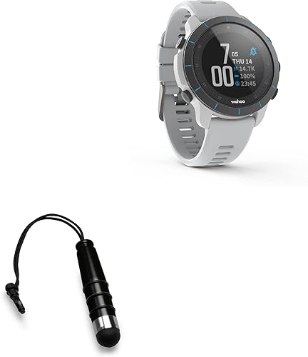 BoxWave Wahoo Elemnt Rival - Lápiz capacitivo pequeño con punta de goma, color negro azabache