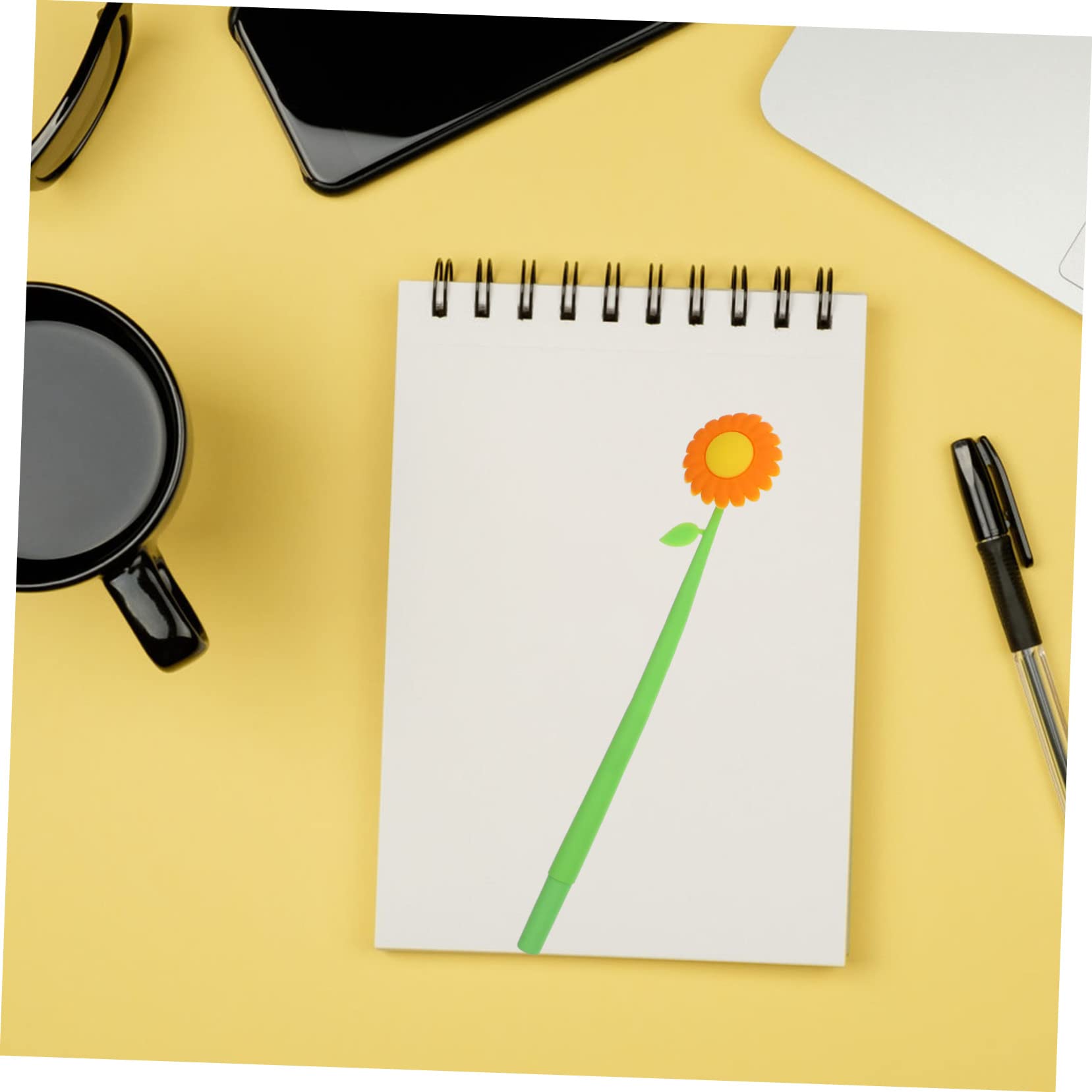 Didiseaon 18 Pezzi Penna In Silicone Girasole Simpatico Cartone Animato Penne A Inchiostro Gel Penne Botaniche Penna Per Firma Di Nozze Giocattoli Novità Penne A Sfera Di Partito
