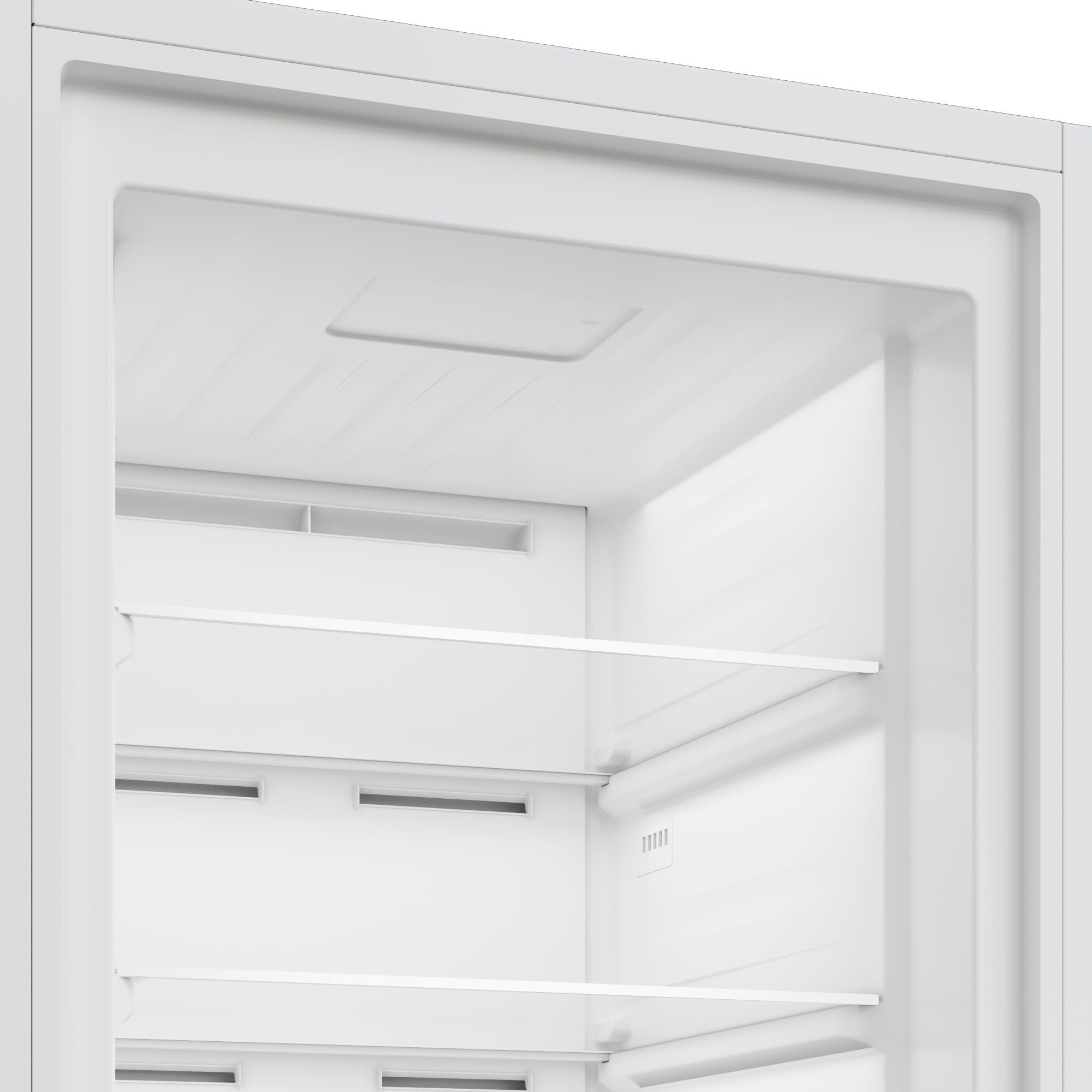 Beko B7RFNE316W Gefrierschrank, 286 l Nettovolumen, No Frost, Schnellgefrierfunktion, Multifunktionsdisplay, 5 Gefrierschubladen + 3 Fächer, 34 dB (A), in unbeheizten Räumen nutzbar, Weiß