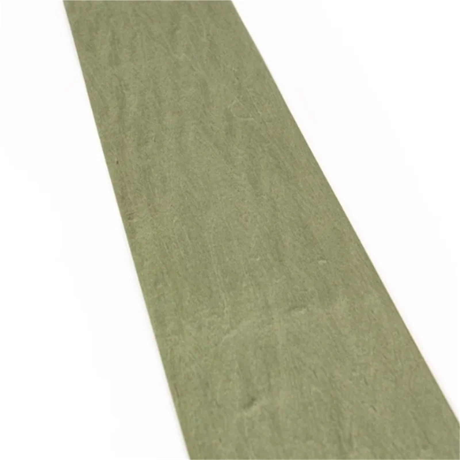 Padgcnor Green Wood Veneer Edging Tape Dyed Maple Solid Wood Veneer Decorative Diy Wooden Rolls(Without Nonwoven Fabric) L: 2.5 Meters W:18cmt:0.4mm(Green)
