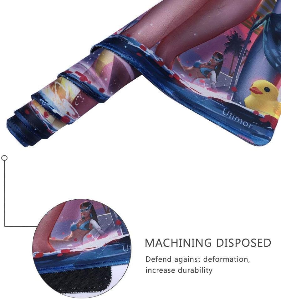 Large Gaming Mouse Pad XXL Size (900x400mm) Extended Mouse Mat/Desk Pad with Non-Slip Rubber Base, Special-Textured Surface for Keyboard and Mouse