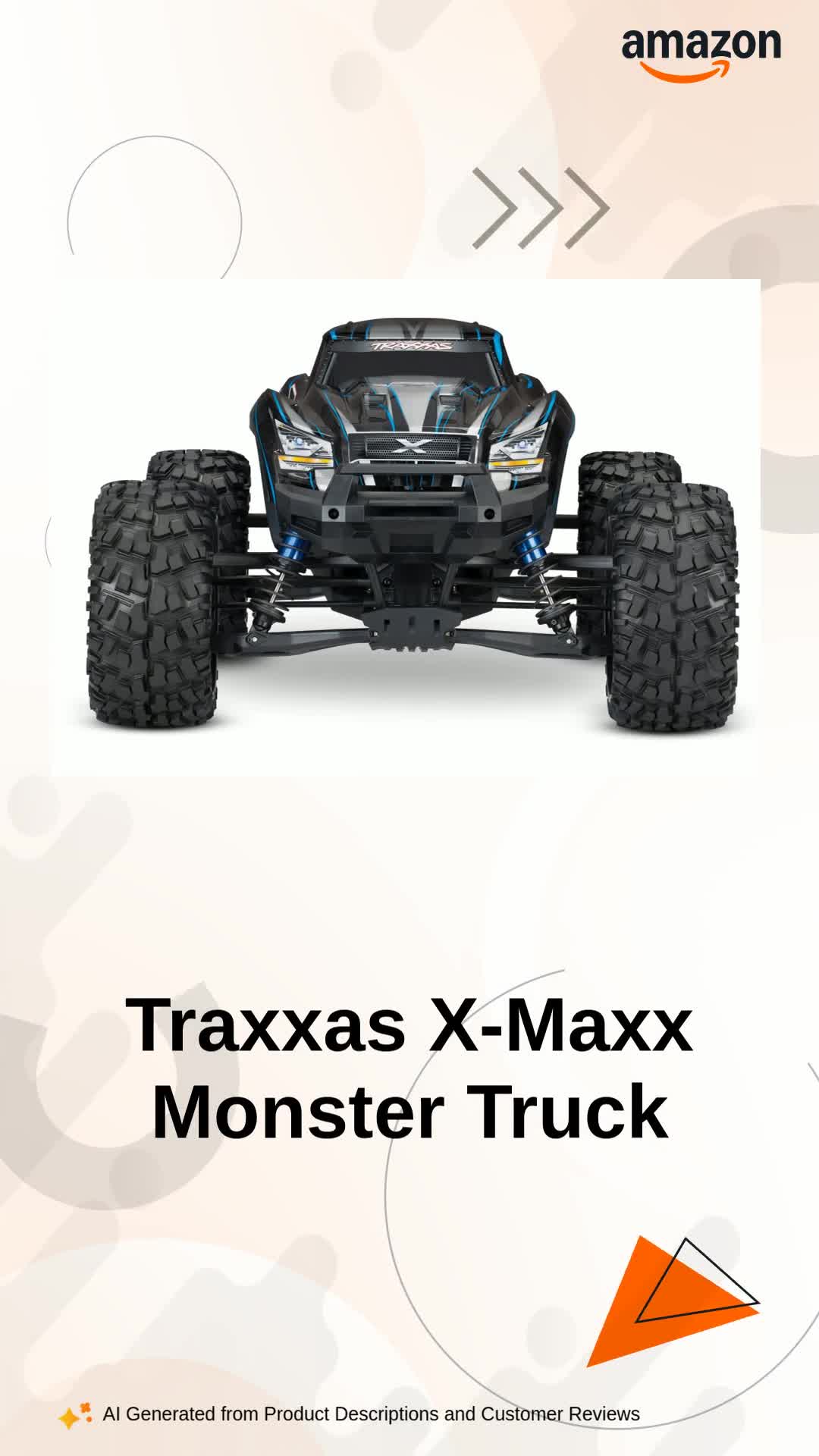 Traxxas 8S X-Maxx 4WD Brushless Electric Monster RTR Truck, Blue