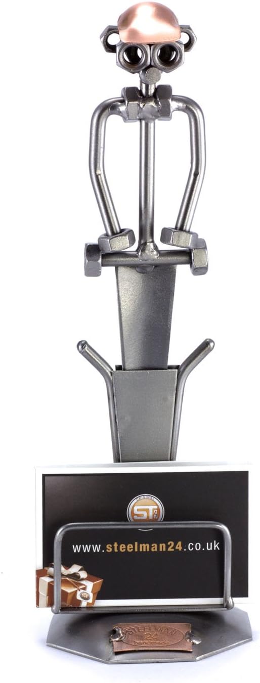 Steelman24 Letter Opener Sculpture Nuts and Bolts Handmade Ornaments Made in Germany Metal Figurine