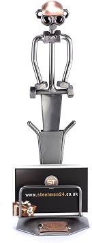 Steelman24 I Nuts and bolts sculpture Letter Opener With Personal Engraving I Handmade ornaments I I Metal figurine