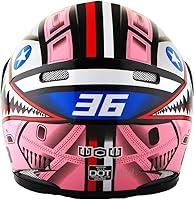 Vista 47 de WOW Casco completo para motocicleta, Bicicleta BMX MX para niños, S