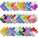 30 Pcs Mini Pop Bubble Fidget Sensory Toys, Pop Keychain Bulk Toy for Party Favor, Classroom Student Prizes Easter Basket Goodie Bag Stuffers Christmas Valentine Gift for Kid