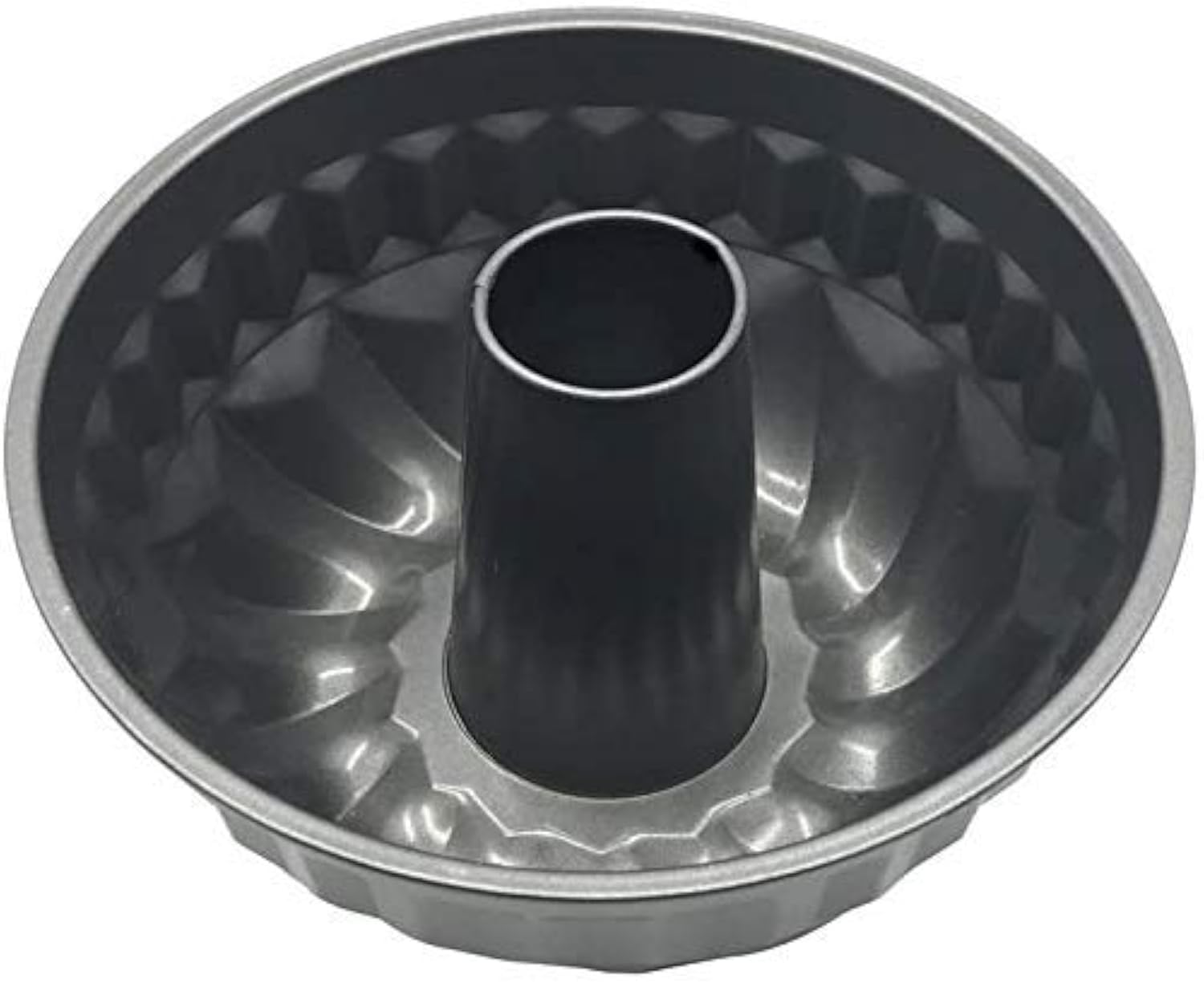 Zollyss Nonstick 9 inch Fluted Tube Cake Pan, Warp Resistant Nonstick Baking Pan, Bundt Pan (9“x 9”x 4“)