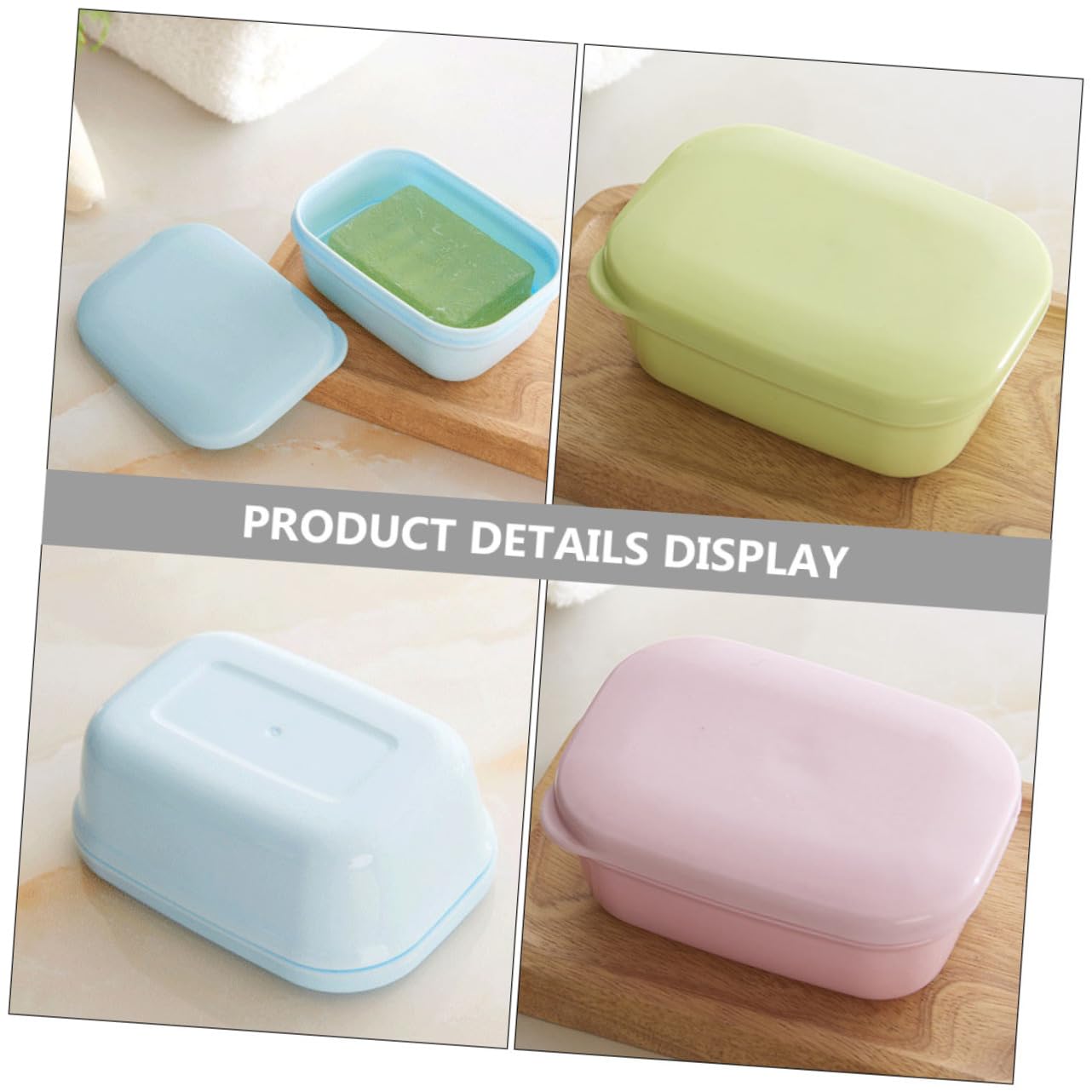 BESTOYARD 15piezas Contenedor De Jabón De Viaje con Tapa Caja De Jabón y Portátil para Baño y Exterior