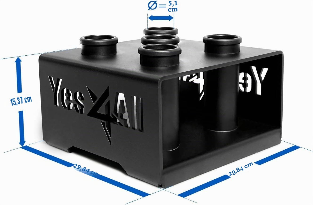 Yes4All Vertikale Langhantelständer für 50mm Langhantel - Home Gym Bar Holder Stand for Up To 9 Stagen - Langhantelablage, Hantelablage, Stangen-Halterung