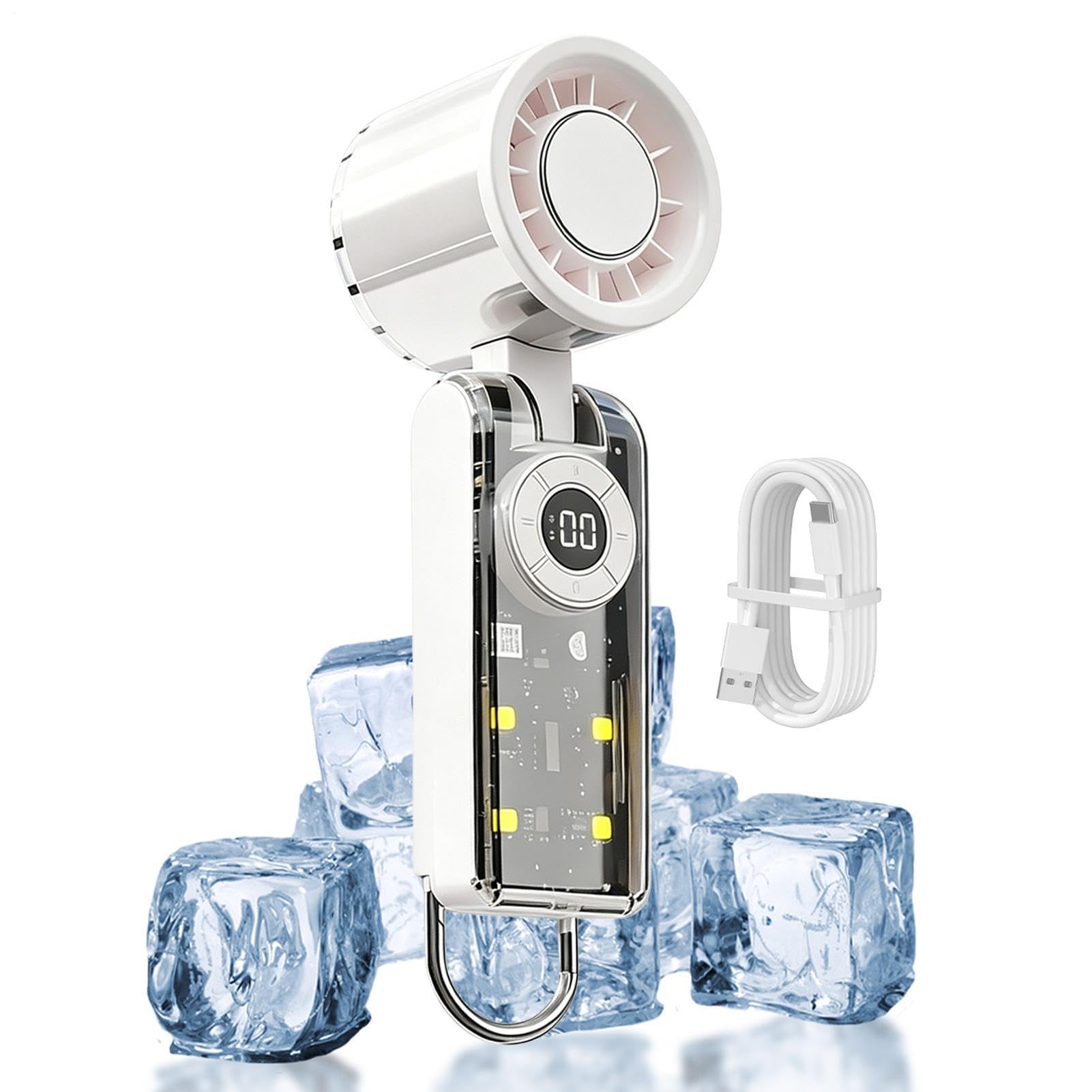 Ventilateur portable de refroidissement contre la chaleur au bureau affichage numérique LED