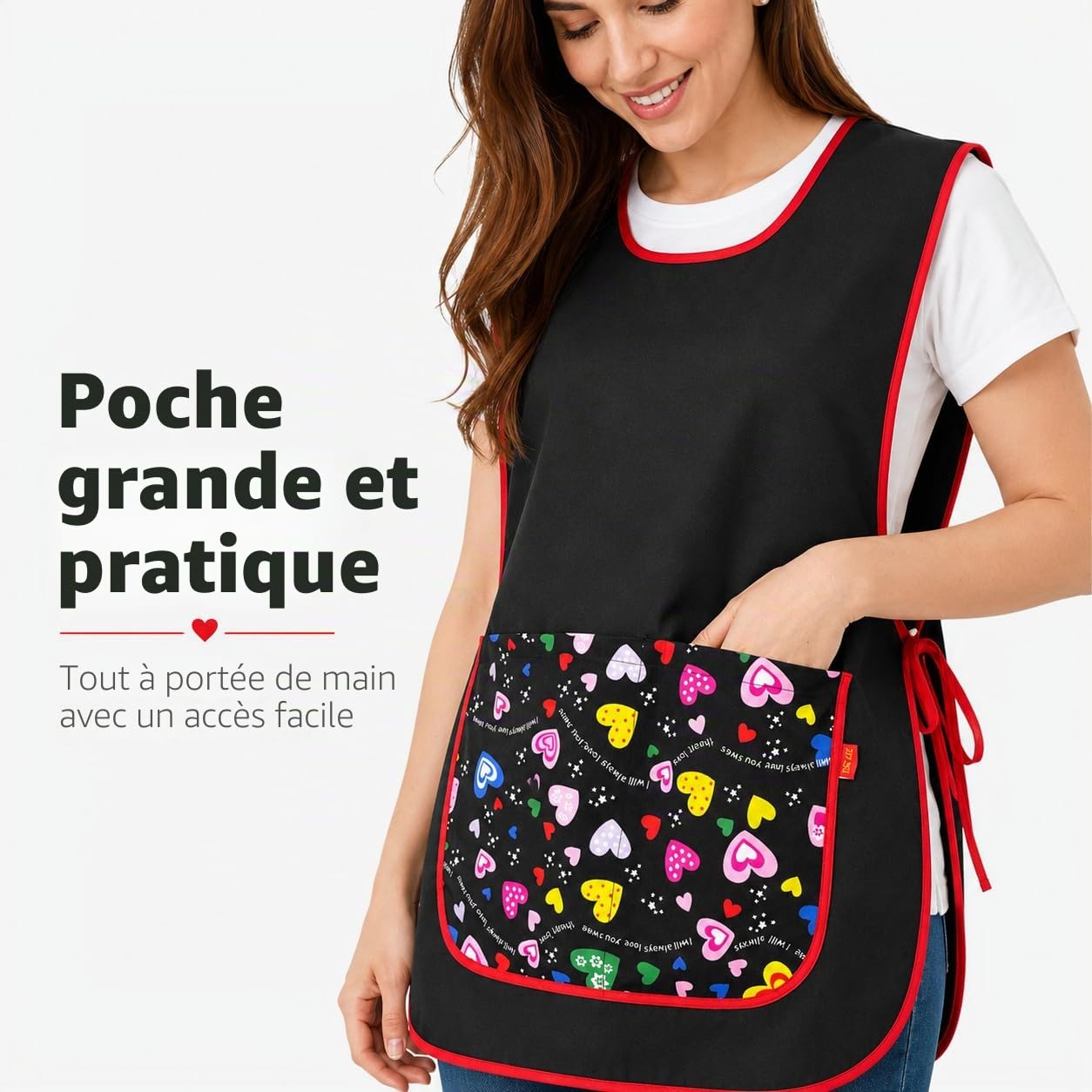 Etrexonline Tablier universel avec poches pour barbecue, cuisine, nettoyage, hôtellerie, fruits et travail - Uniforme de travail confortable et efficace