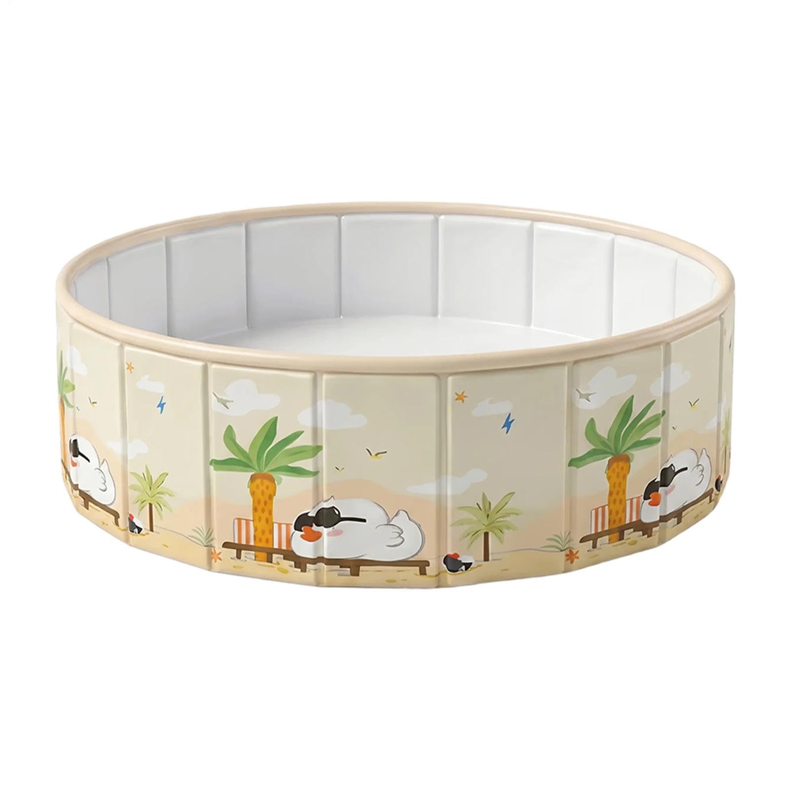 Piscina Plegable - Piscina Antideslizante de PVC para niños y Mascotas