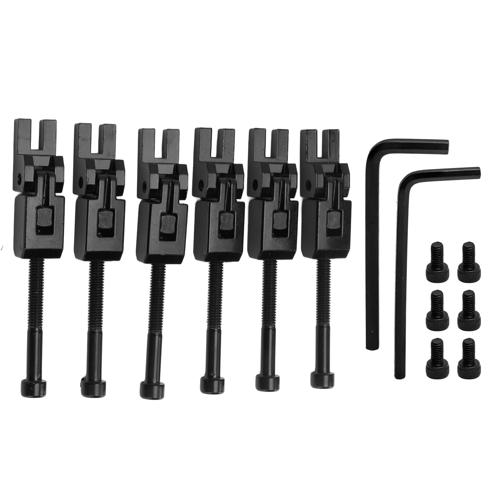 Lot De 6 Selles De Chevalet Pour Guitare électrique - Compatibles Floyd Rose, Inclut Vis Et Clés