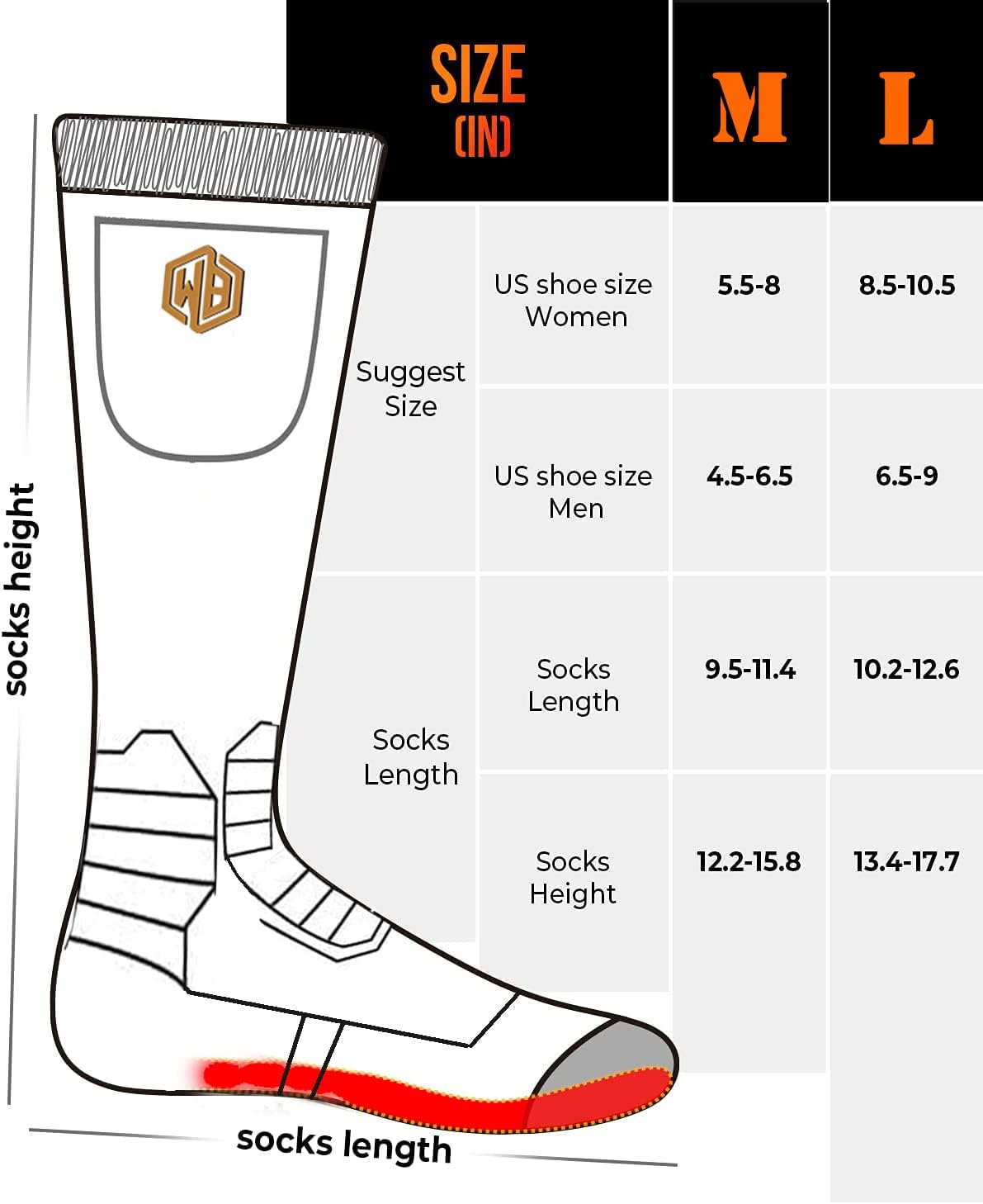 4000mah Rechargeable Heated Socks, Electric Socks for Men Women, Foot Warmers for Women Hunting Skiing Cycling Camping Hiking Ski Sock