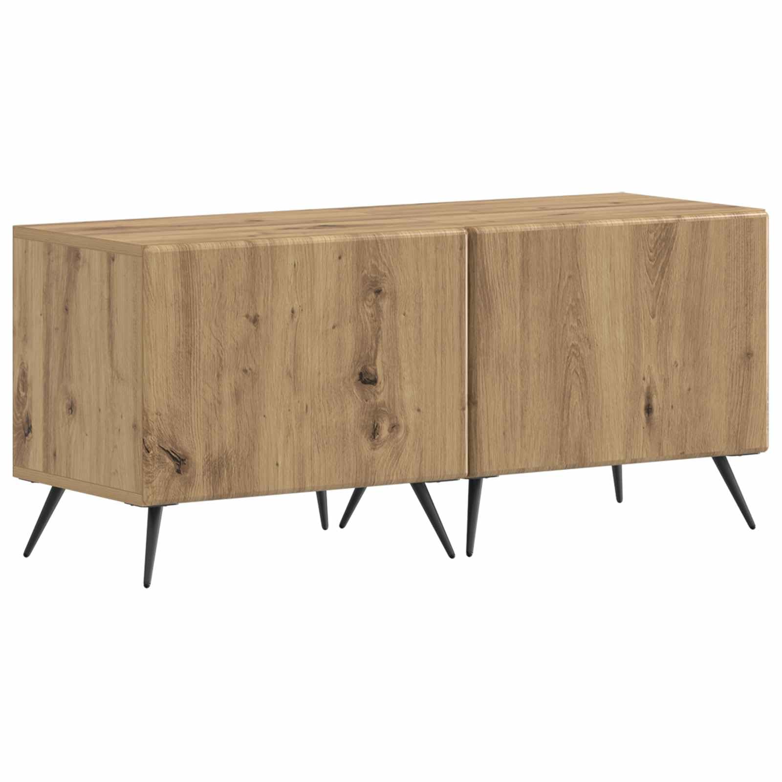 Gabinete de TV LED de 5 piezas de madera de roble artesano