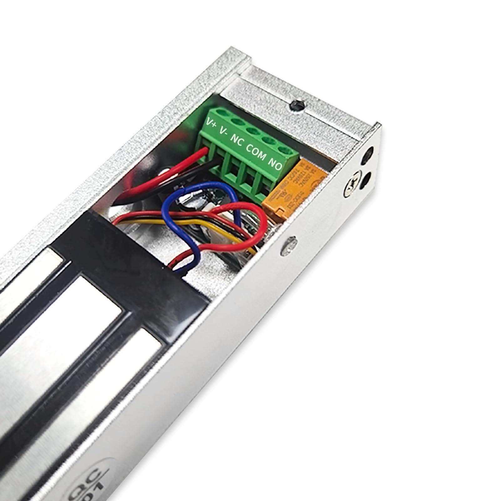 Mag Lock 500KG / 1200LB di Holdings Force elettromagnetico commerciale serratura 12 V, indicatore LED quando chiuso opzioni NO/NC, per sistema di controllo accessi con staffe L & Z