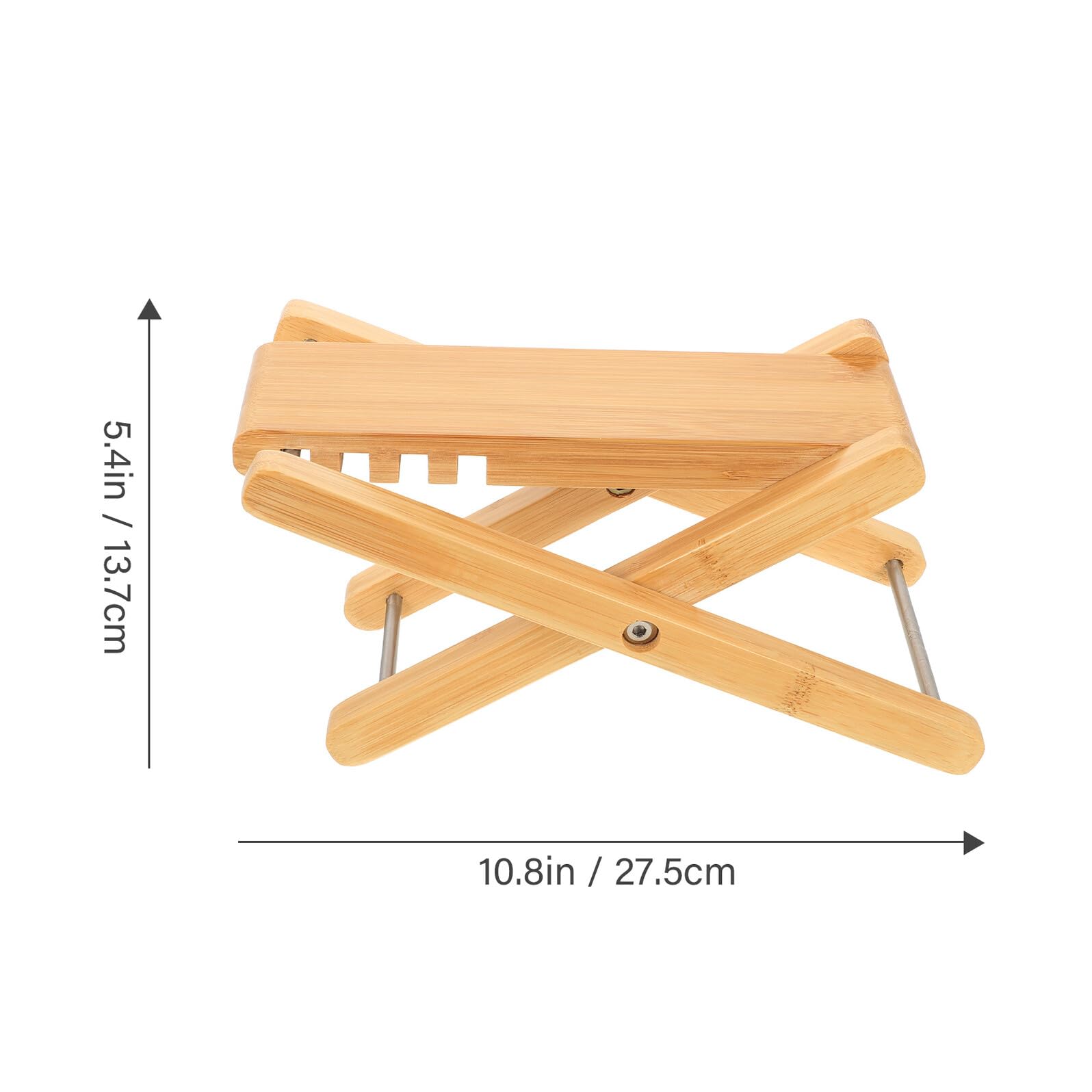 Baluue Bambus Fußstütze Verstellbar Rutschfestes Gitarren Fußbrett Klappbar Ergonomisch für Gitarre Üben Instrumentenzubehör
