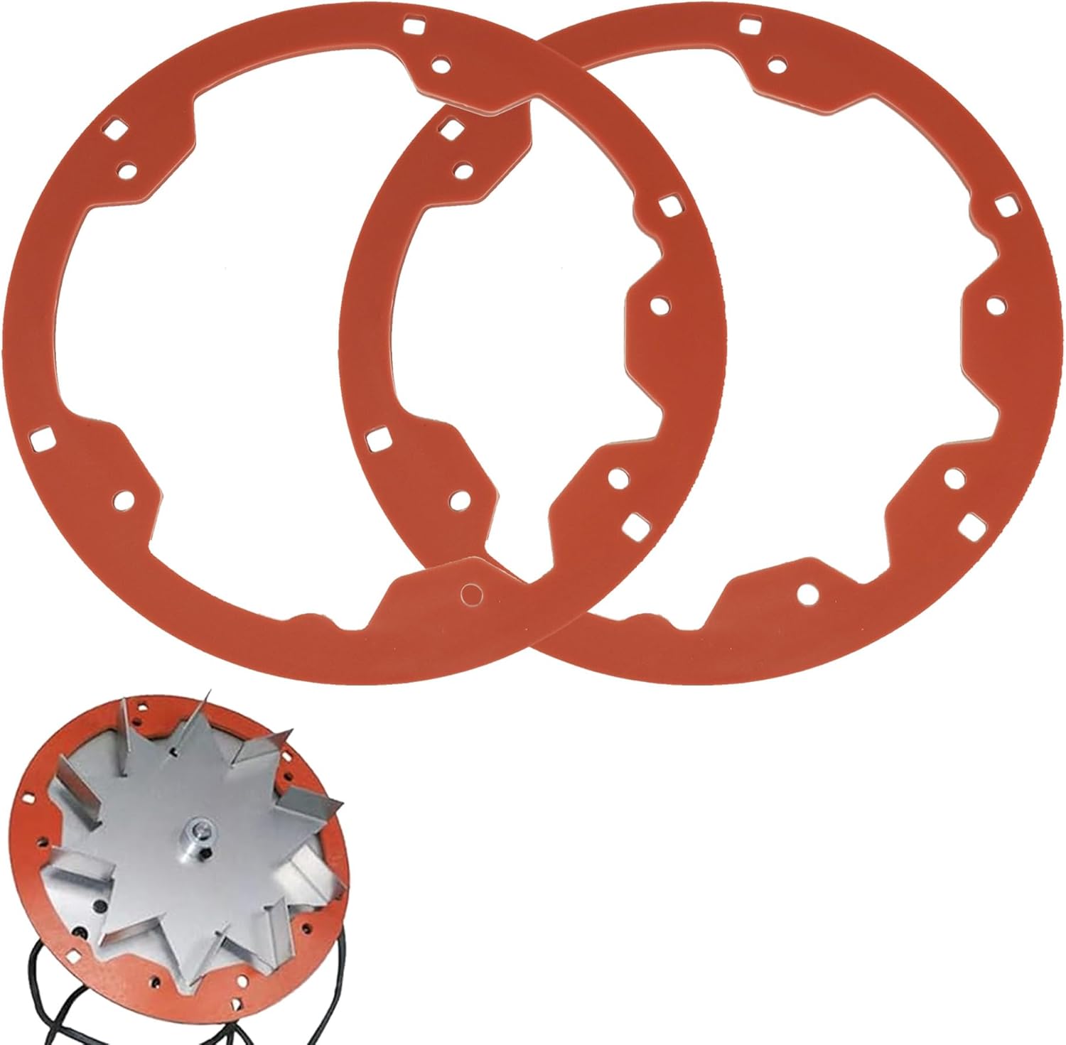 Replacement Combustion Blower Motor Gasket fits Mt. Vernon AE Combustion Blower Gasket (SRV7000-714) & SRV7000-423 (2 Pack)