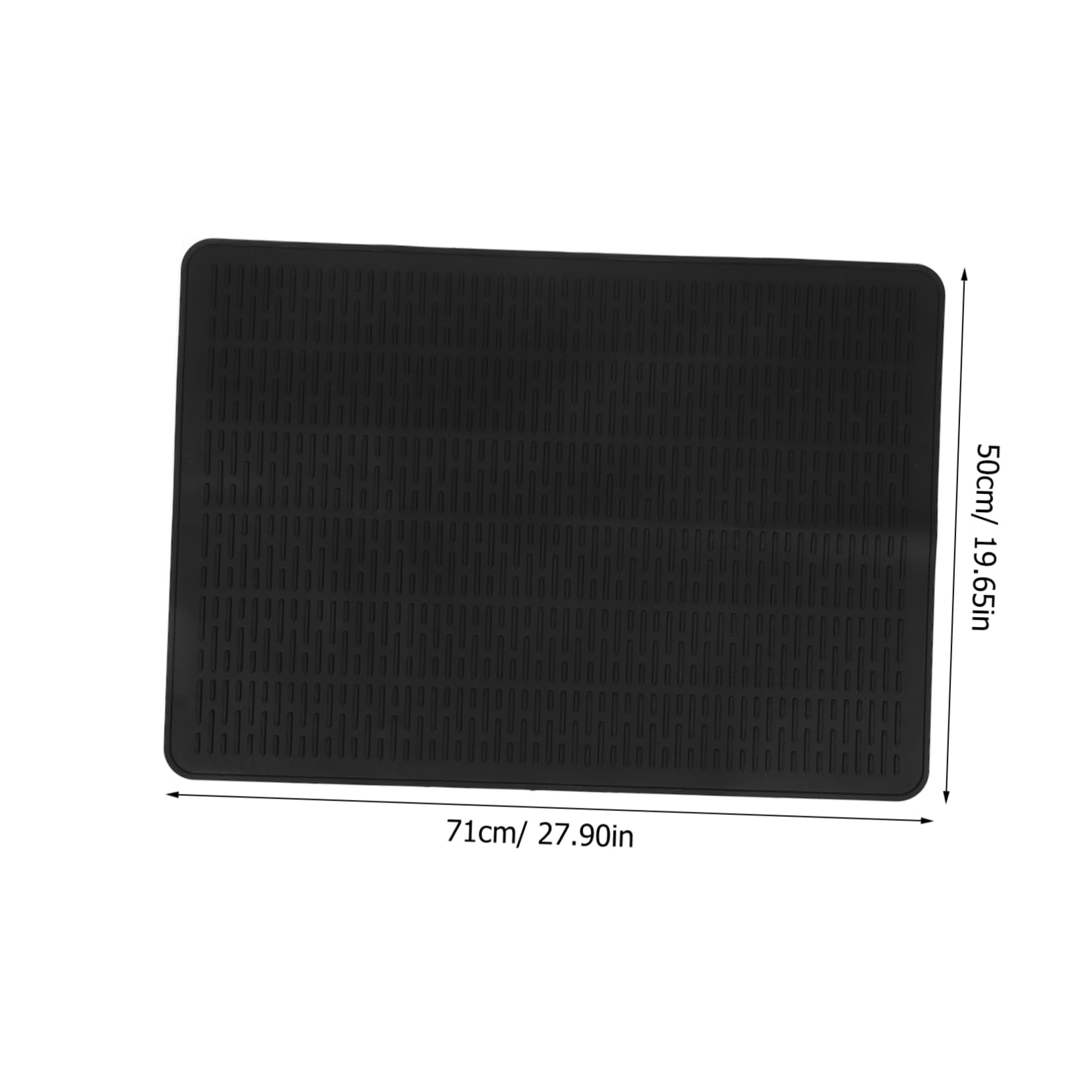 Tapete de Silicona para Cocina de Inducción 20x28 Pulgadas | Negro, Uso Doméstico, Resistente Temperatura E, Fácil de Limpiar y Guardar