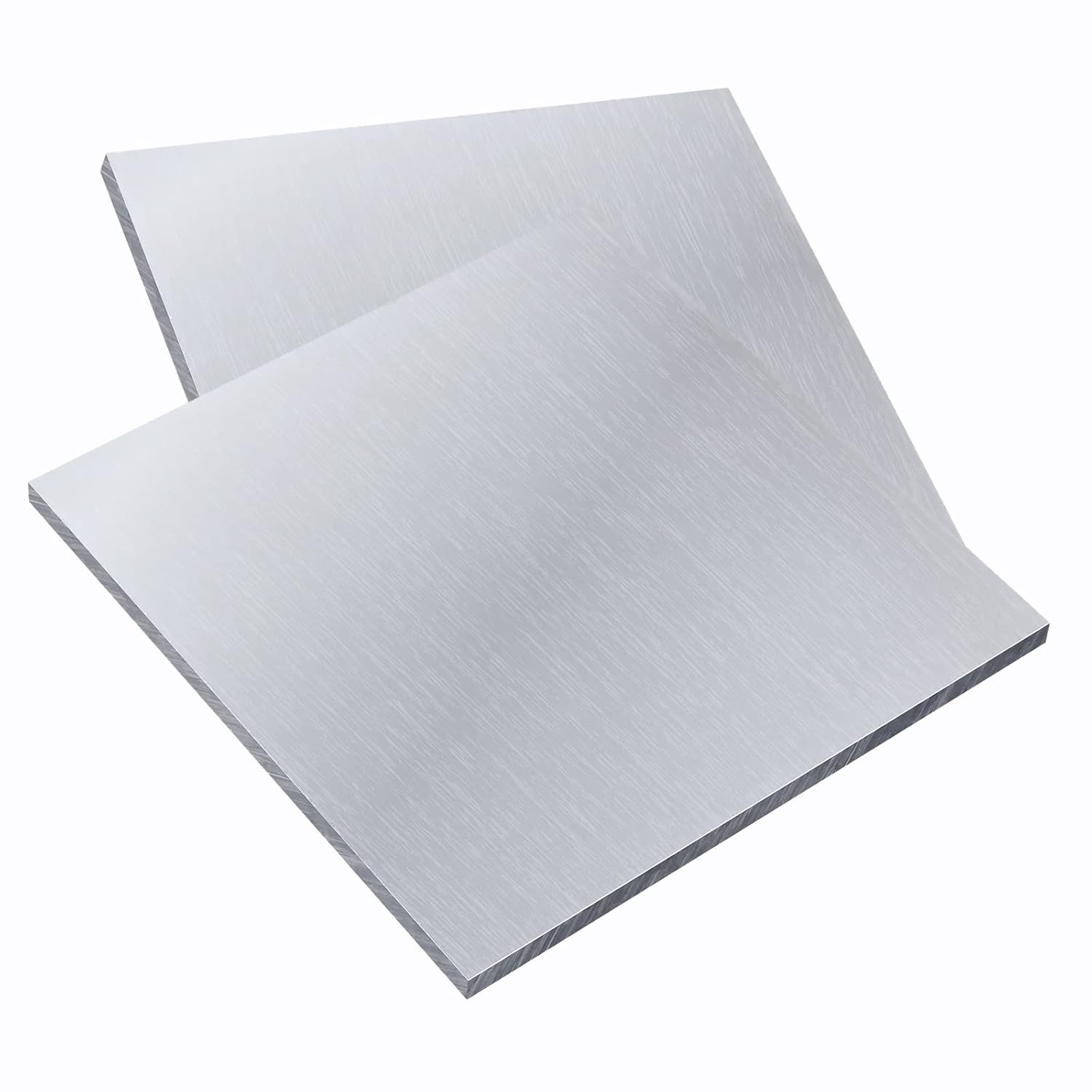2 Pieces 6061 T651 Aluminum Sheet Metal 6X 6x0.02(24Gauge) Inch Rectangle Metal Plate, 0.5mm Aluminum Sheet, Plate for Crafting, Industry