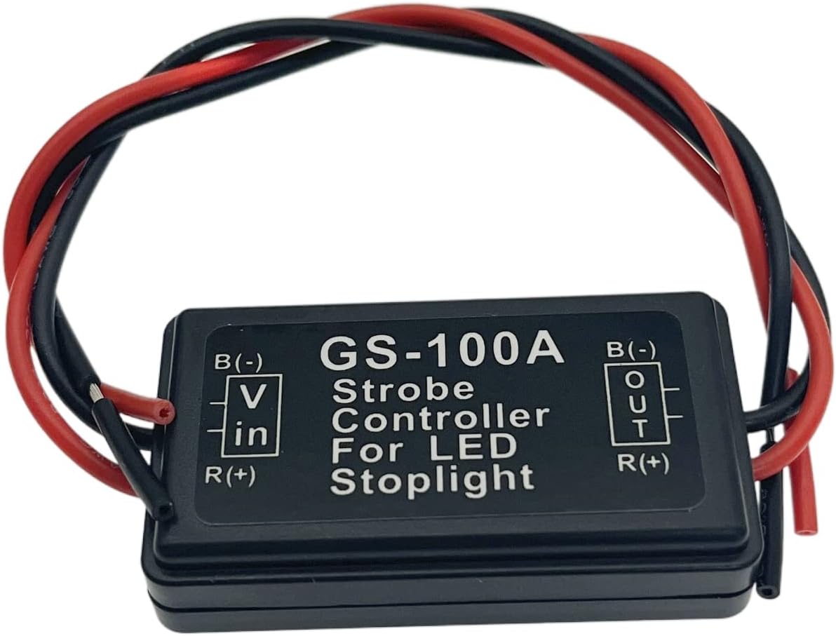 Brake Light Flasher Strobe Brake Light Strobe Tail Light Strobe Brake Flasher LED Flash Module Flash Strobe Controller for Motorcycles Cars Trucks Brake Light Tail Stop Light 12-30 V (4 Pieces)