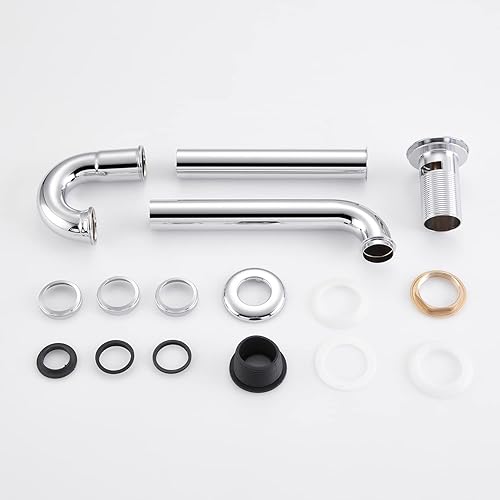 Miniatura 6 de Trampa para botella de tapón para fregadero de baño, en forma de U, kit completo de drenaje de entrada deslizante de 1-14 pulgadas, juego de tapones