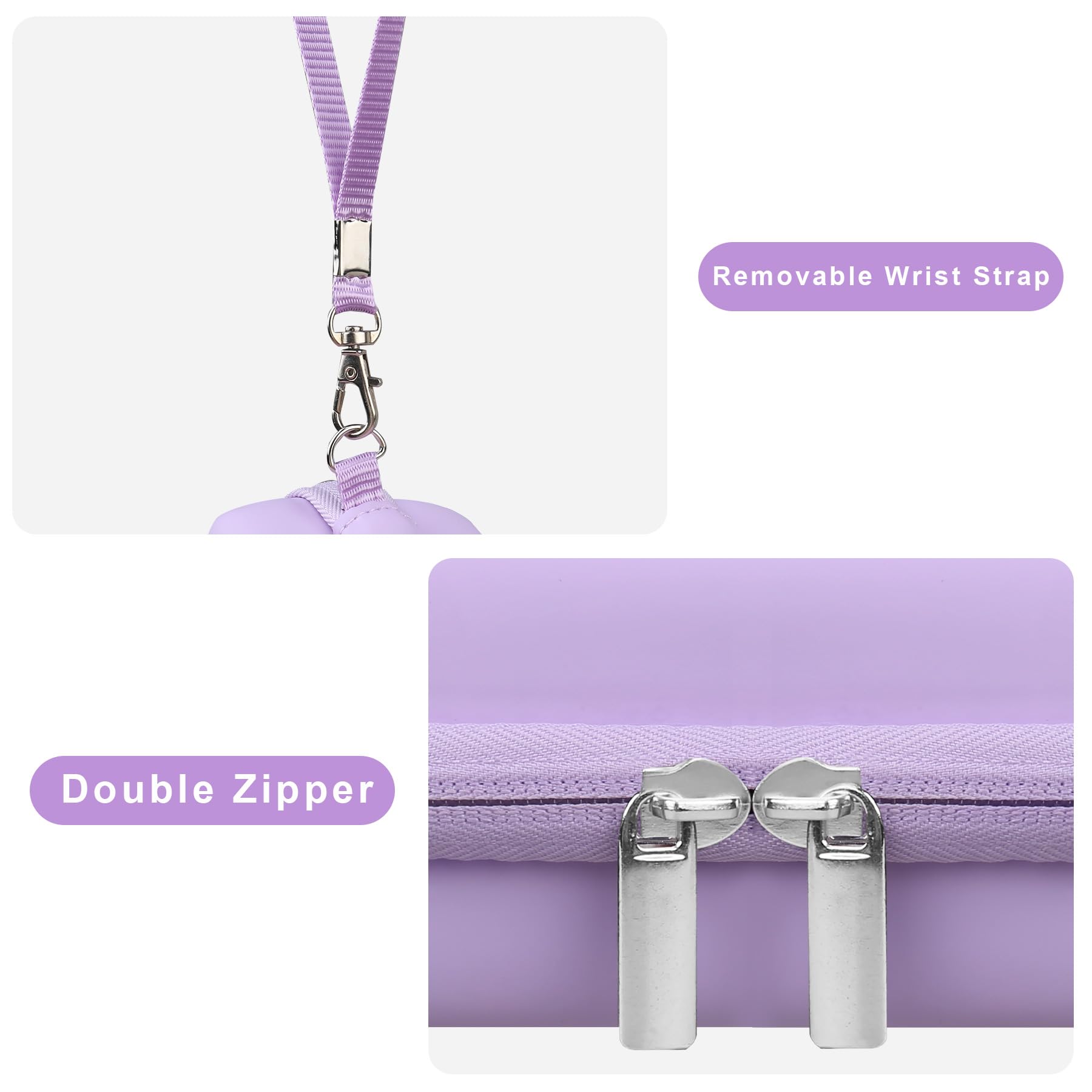 Canboc Tragetasche Für SanDisk Creator Phone SSD 1TB/2TB – Reißverschluss-Netztasche, Violett (nur Tasche)