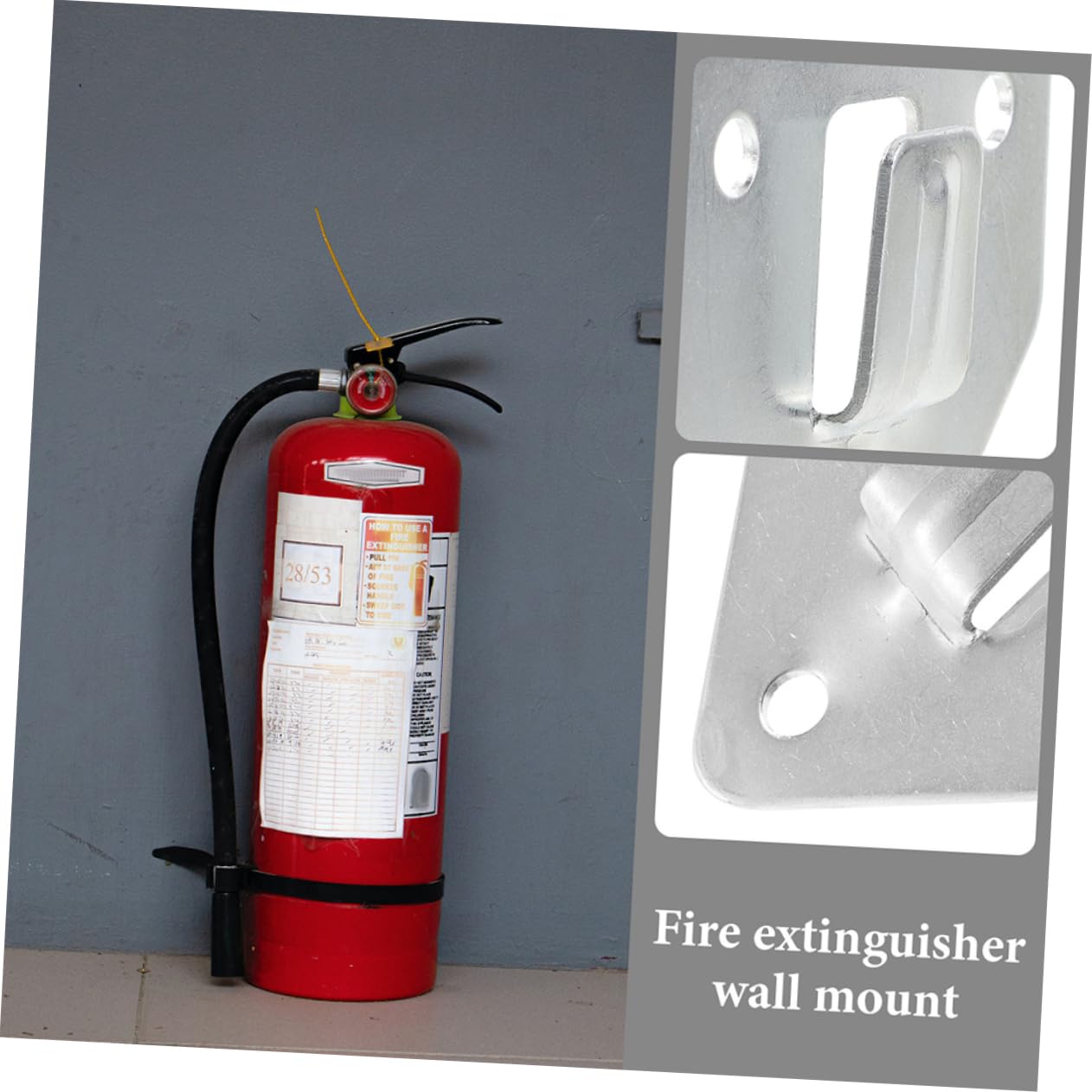 SHINEOFI 3 Series Gancho Para Extintor De Incendios Tira Para Extintor De Incendios De Camping Soporte Para Extintor De Incendios En Polvo Soporte Para Extintor Con Soporte 12 piezas x 3
