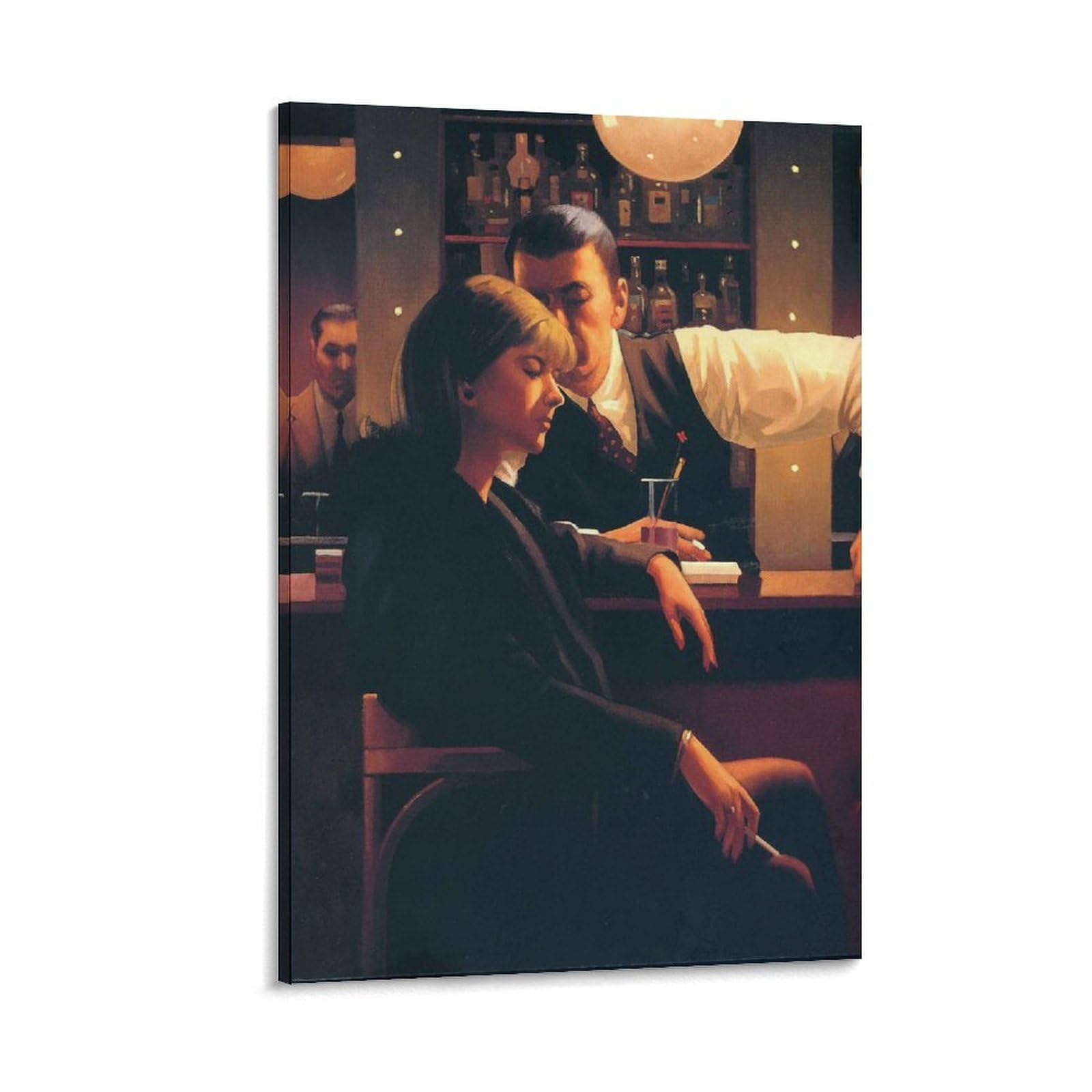 Between Darkness And Dawn by jack_vettriano Wall Art Prints Poster (2) Artworks Canvas Poster Wall Art Prints Home Modern Decor 12x18inch(30x45cm)