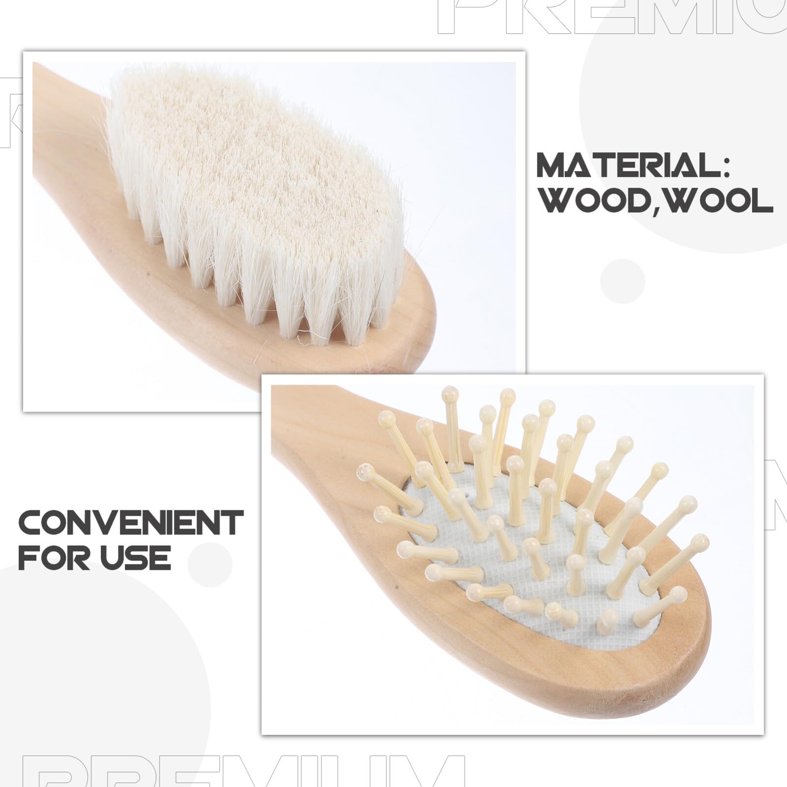 SAFIGLE 1 Set Baby Hair Brush Set Cradle Cap Kit Cradle Cap Brush Hair Cleaning Brush Scalp Brush Supple Head Cleaning Brush Massage Scalp Brush for Babies